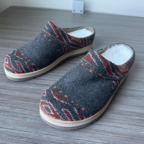 Merrell Women's Juno Wool Winter Clogs Mules Size 7 $90 Blanket - Picture 3 of 8